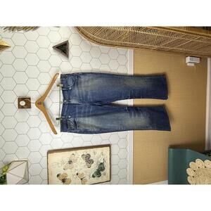 Vintage Polo Jeans Kelly Boot Cut Stretch Cropped Denim Jeans - Size - 12